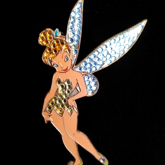 *TINKERBELL CRYSTAL PIN - Picture 7 of 7